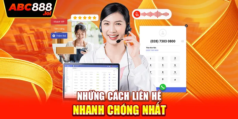 Những cách liên hệ nhanh chóng nhất