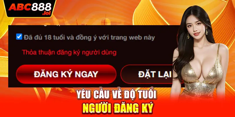 Yêu cầu về độ tuổi người đăng ký